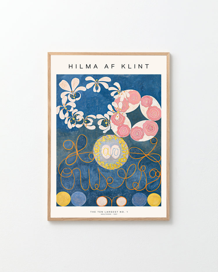 Framed artwork by Hilma af Klint on a white background