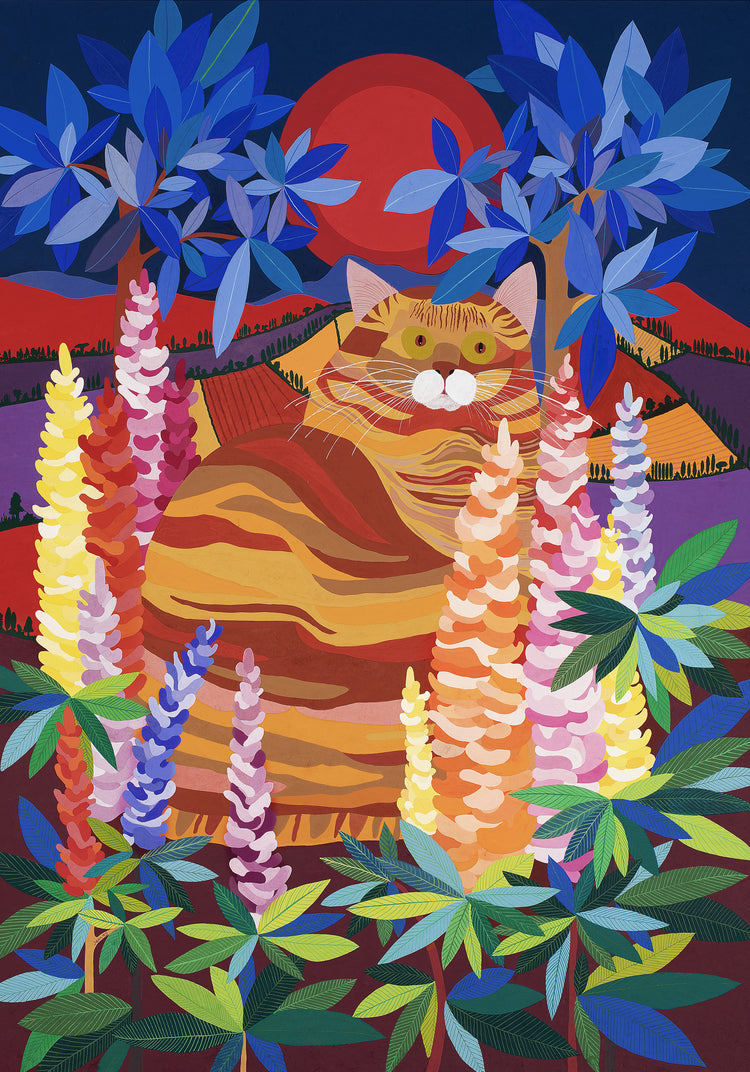 Cat Among the Lupins Poster