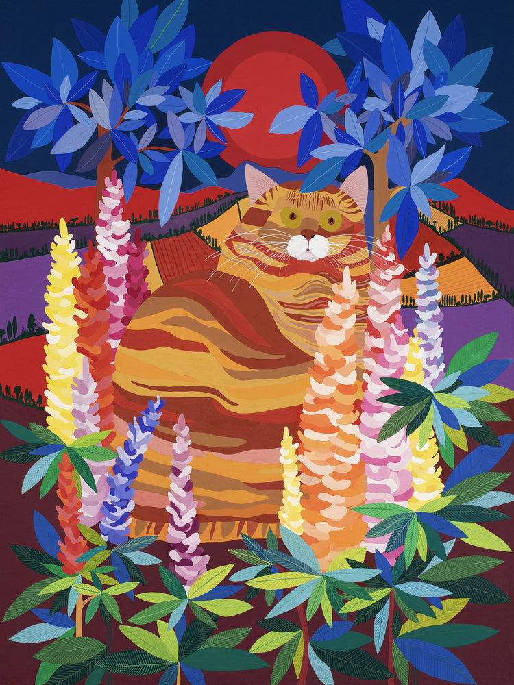 Cat Among the Lupins Poster