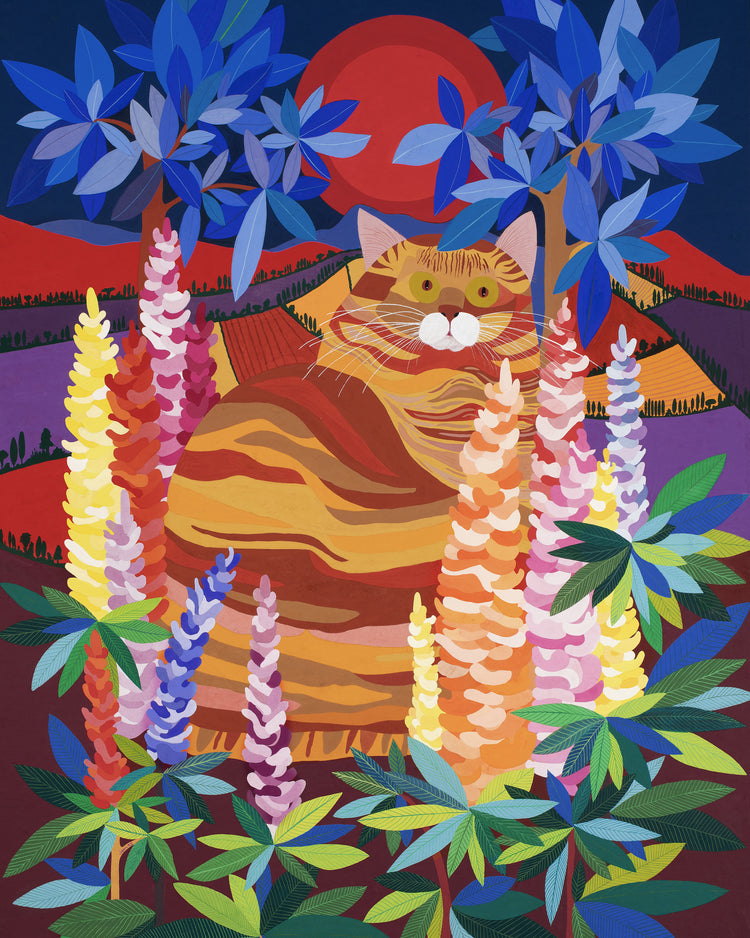 Cat Among the Lupins Poster