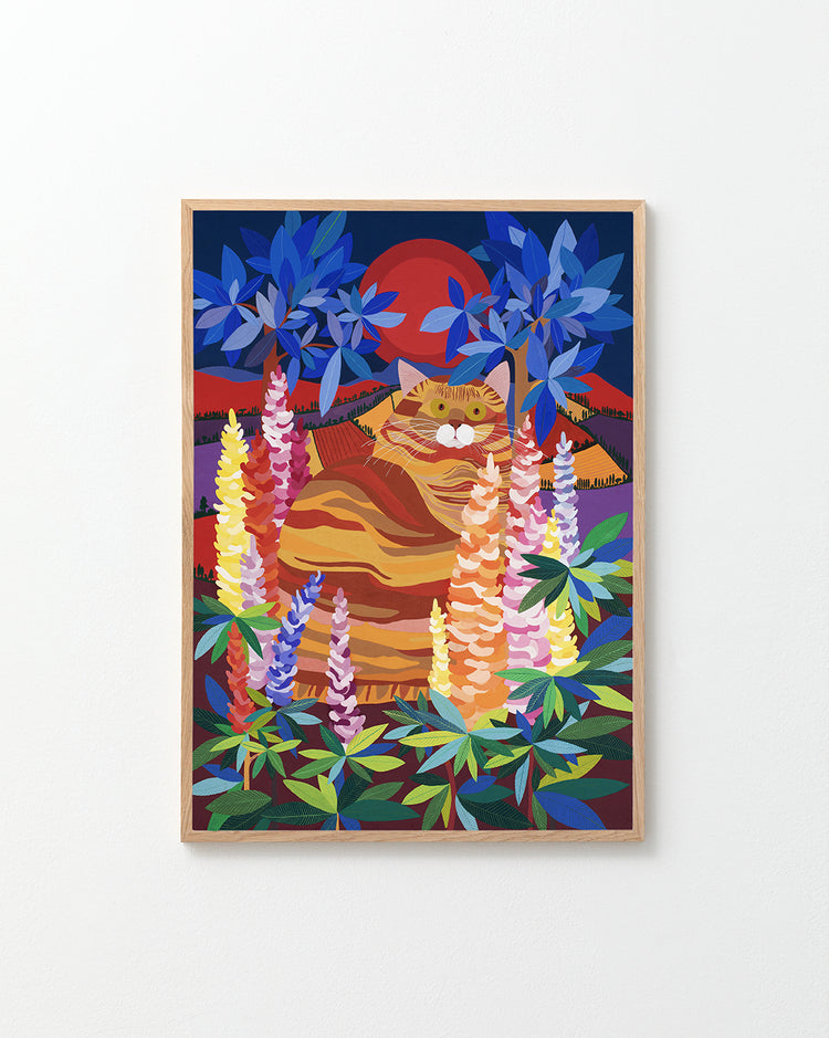Cat Among the Lupins Poster