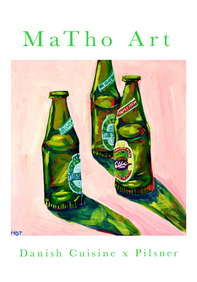 poster with danish beer