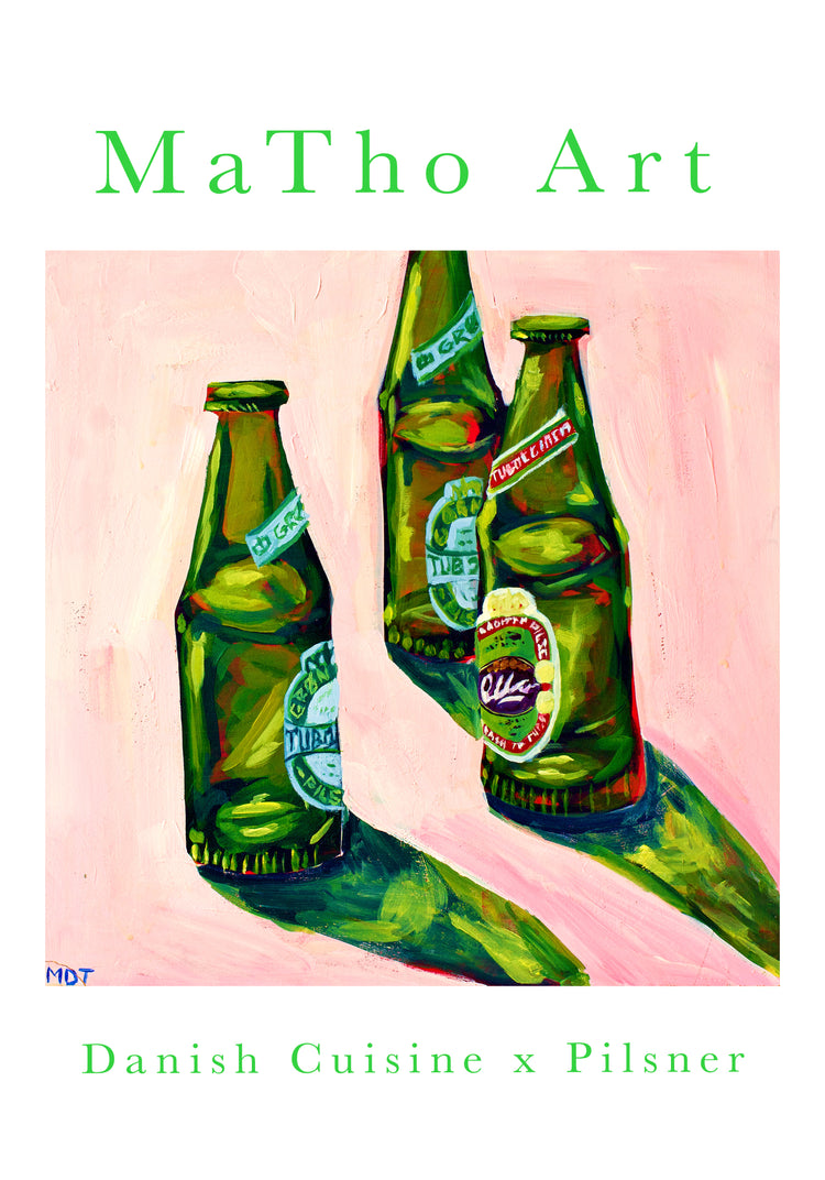 poster with danish beer