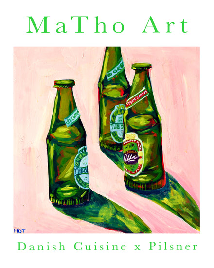 poster with danish beer