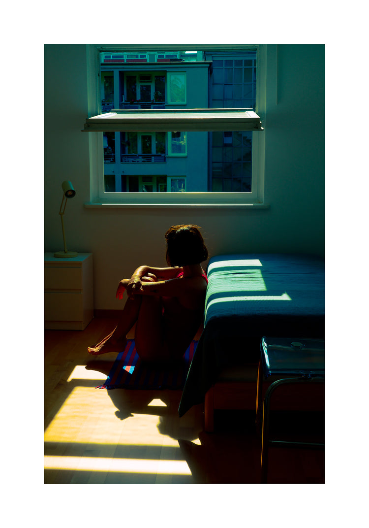 Red and Blue Feelings All Over the Room Poster