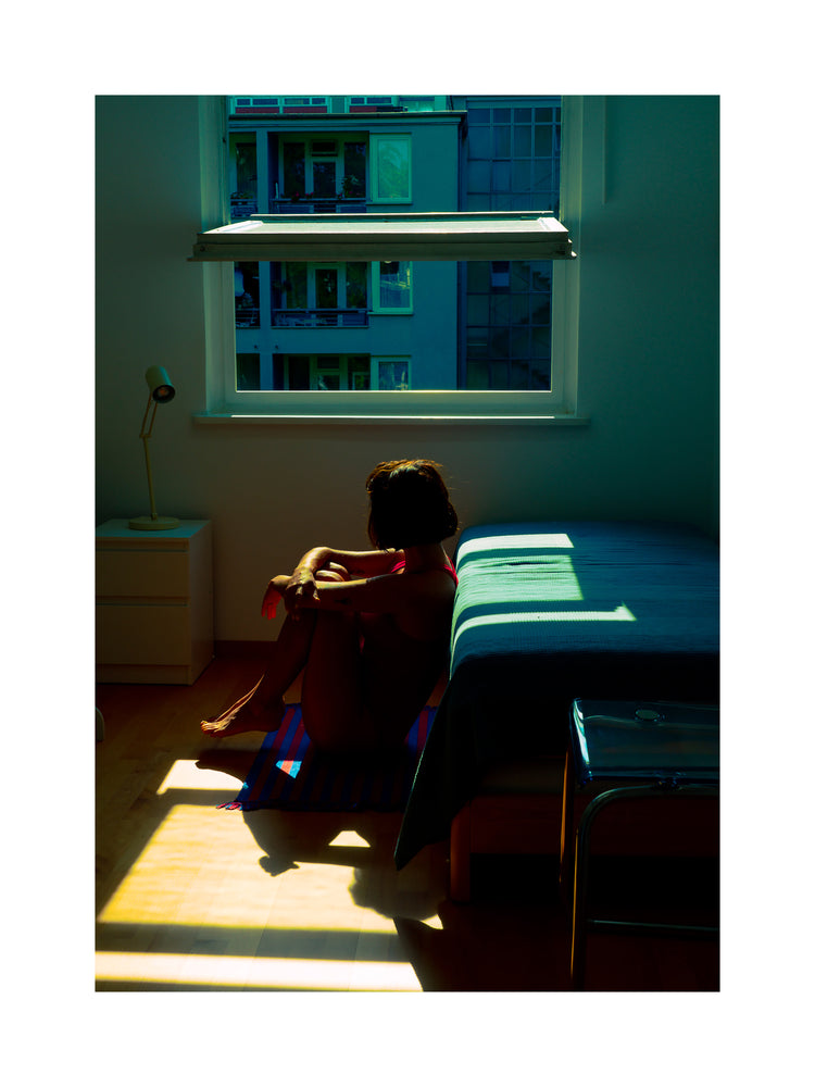 Red and Blue Feelings All Over the Room Poster