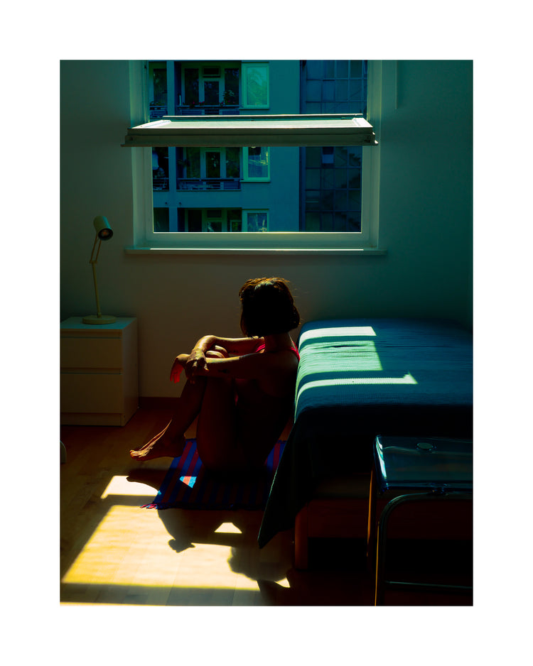 Red and Blue Feelings All Over the Room Poster