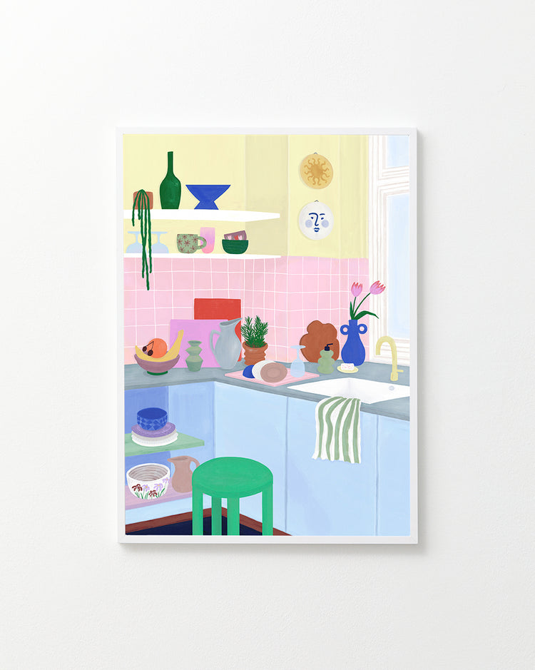 Colourful Kitchen Poster