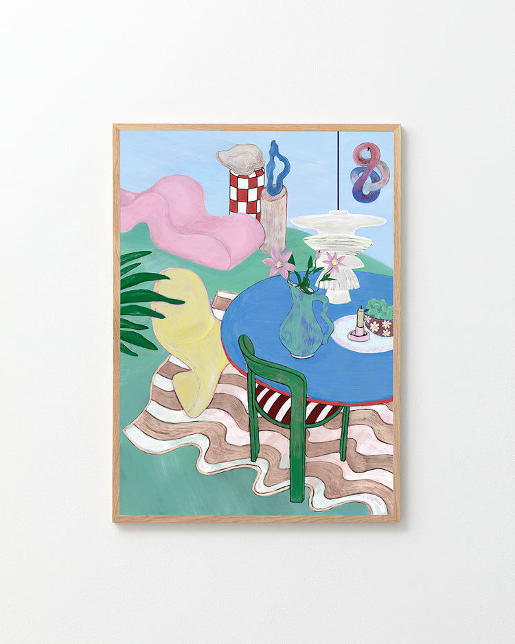 Living Room Wavy Poster
