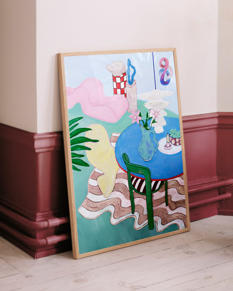 Living Room Wavy Poster