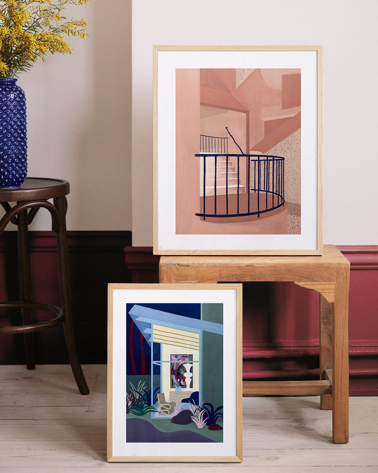 Post Modern Stairs Poster