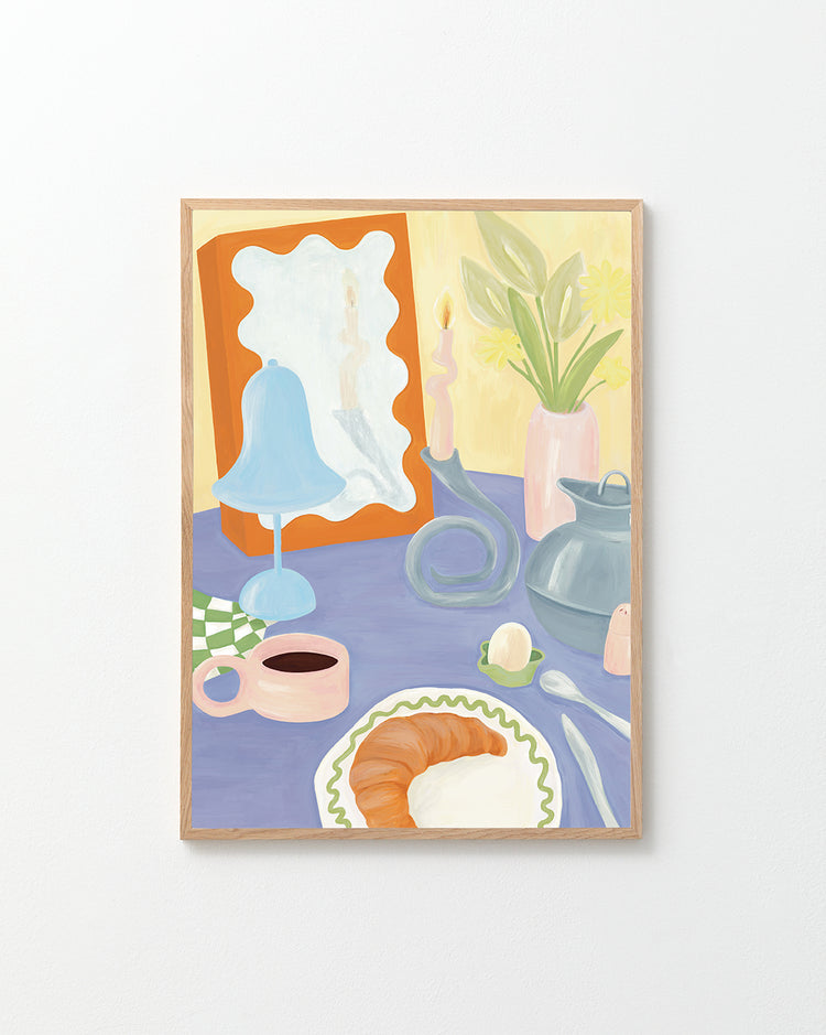Still Life Breakfast Poster