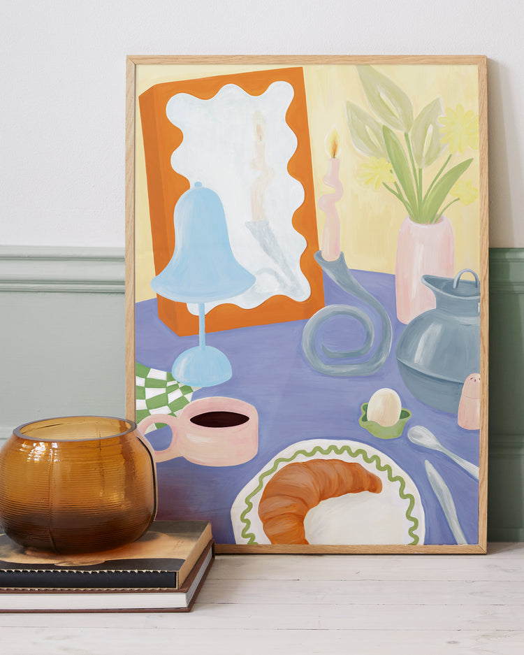 Still Life Breakfast Poster