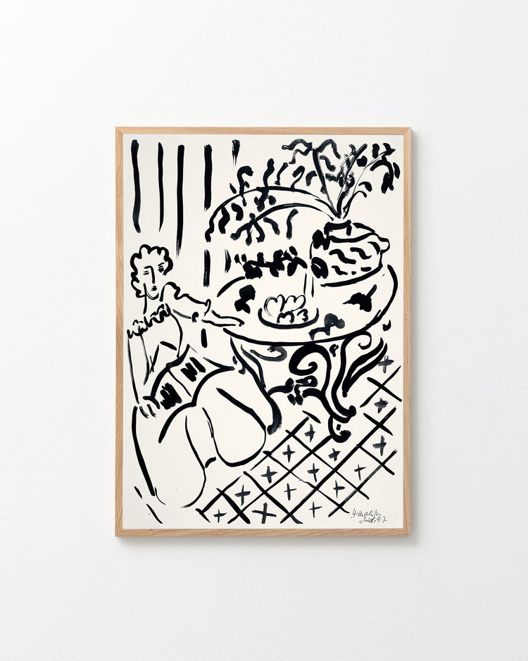 Fille Assise à Table by Henri Matisse Poster