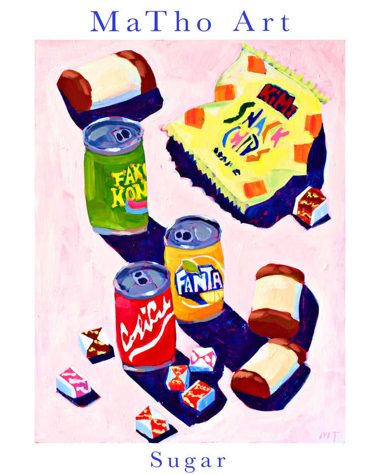 poster of colorful candy