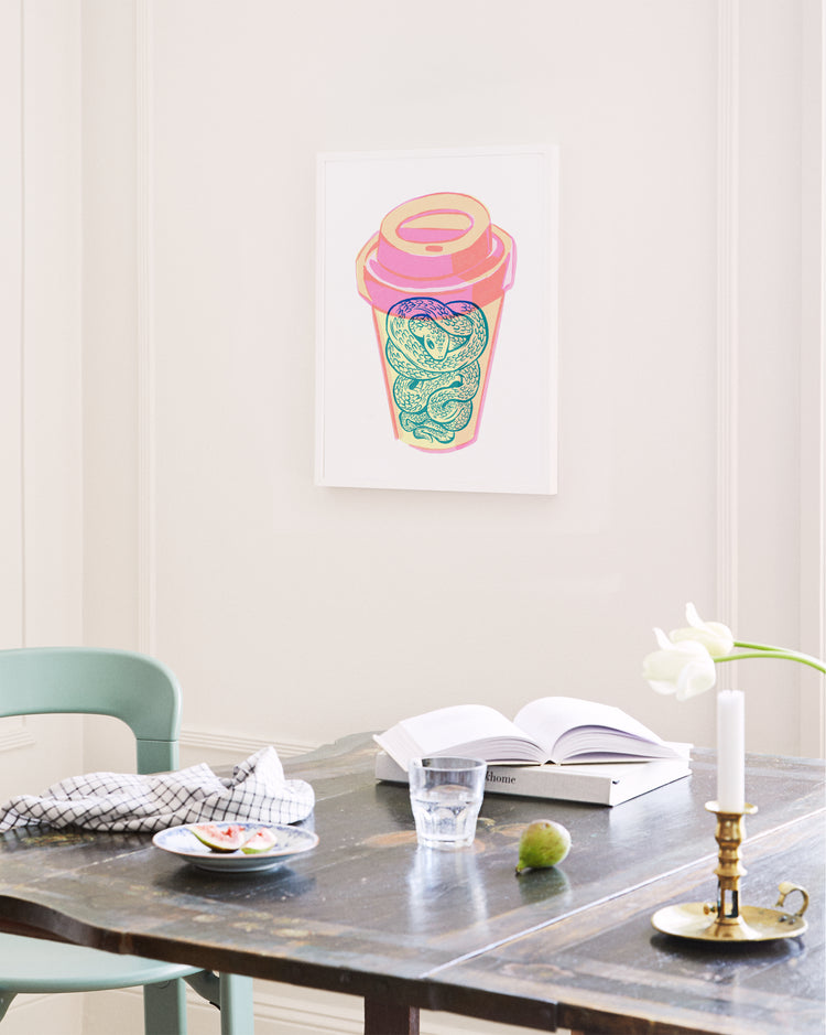 Coffee Snake Poster