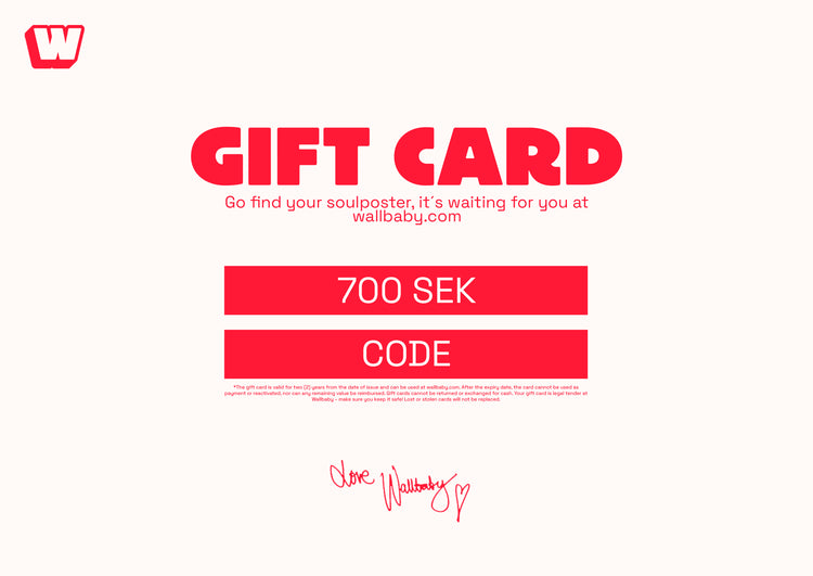Gift card by Wallbaby