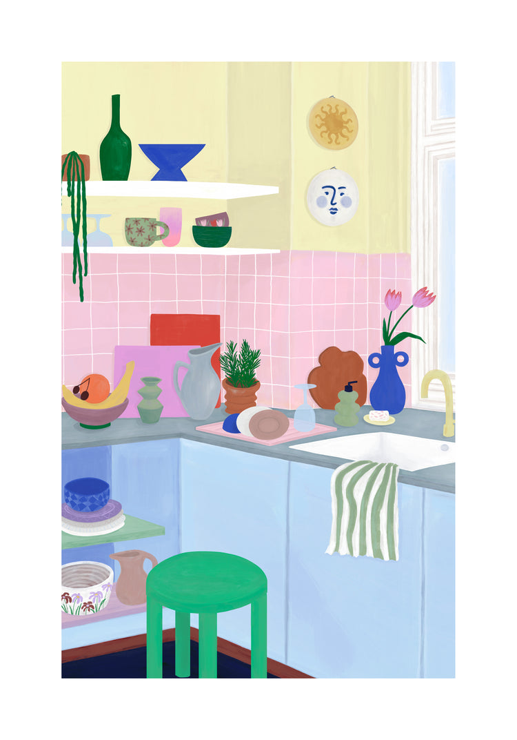 Colourful Kitchen Poster