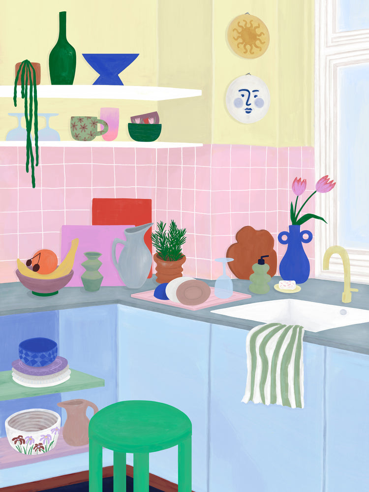 Colourful Kitchen Poster