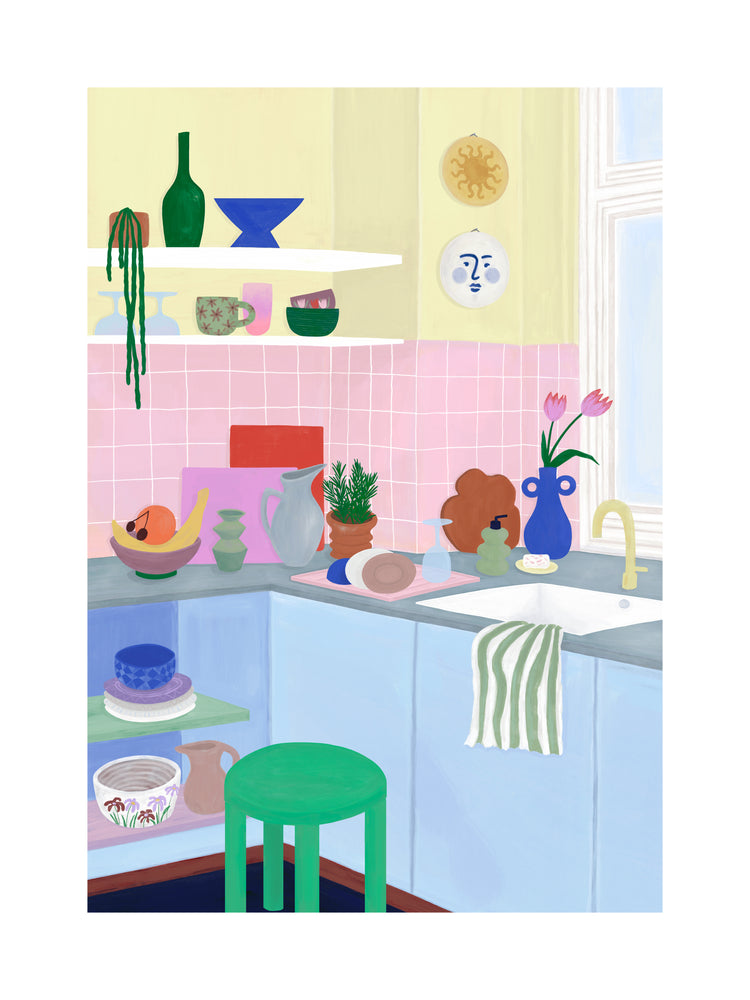 Colourful Kitchen Poster