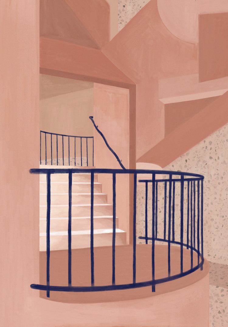 Post Modern Stairs Poster