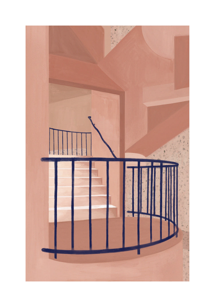 Post Modern Stairs Poster