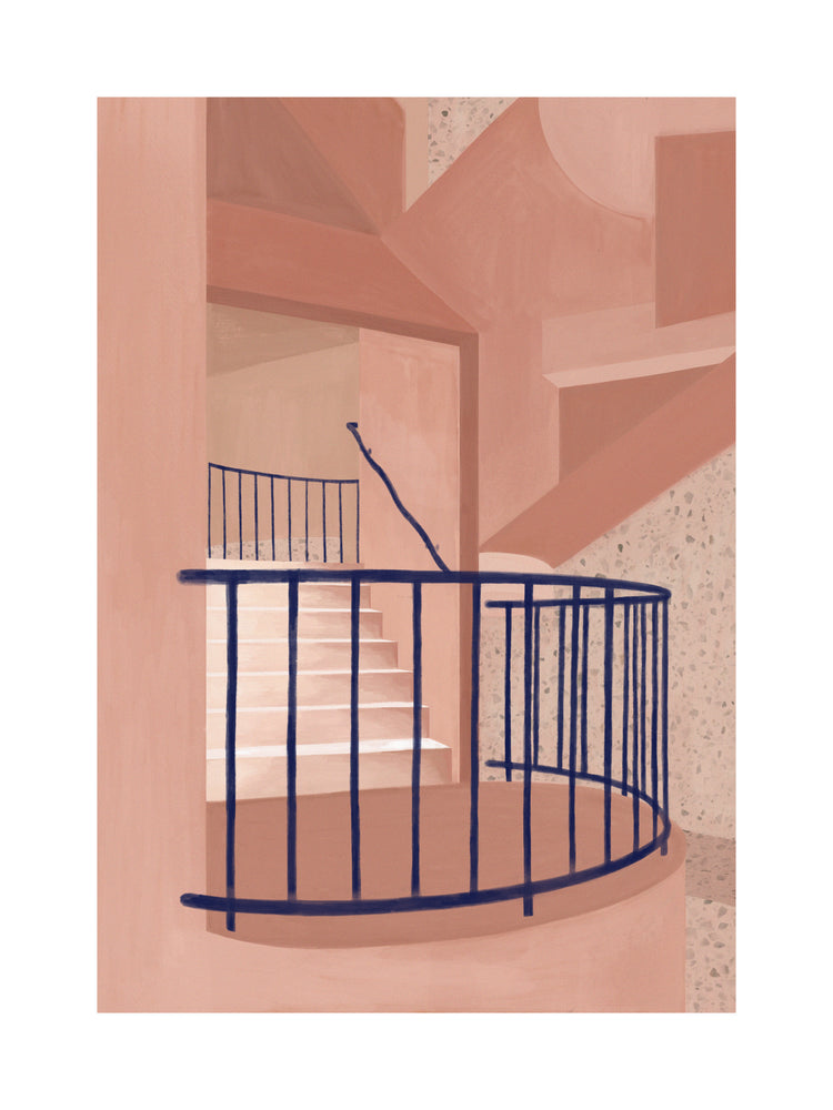 Post Modern Stairs Poster