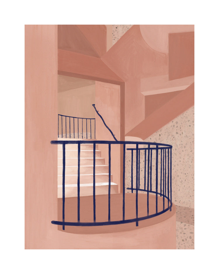 Post Modern Stairs Poster