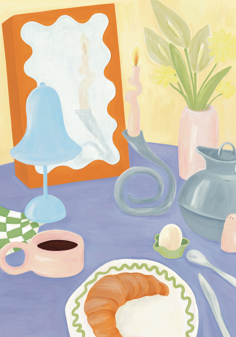 Still Life Breakfast Poster