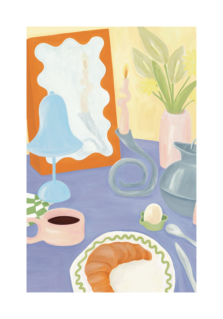 Still Life Breakfast Poster