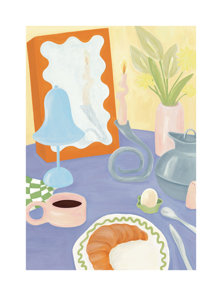Still Life Breakfast Poster