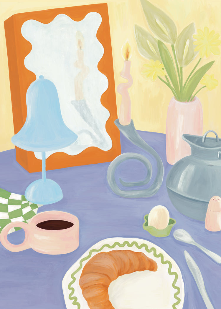 Still Life Breakfast Poster