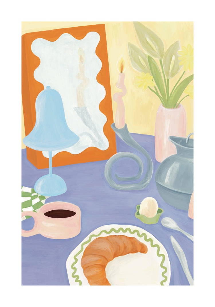 Still Life Breakfast Poster