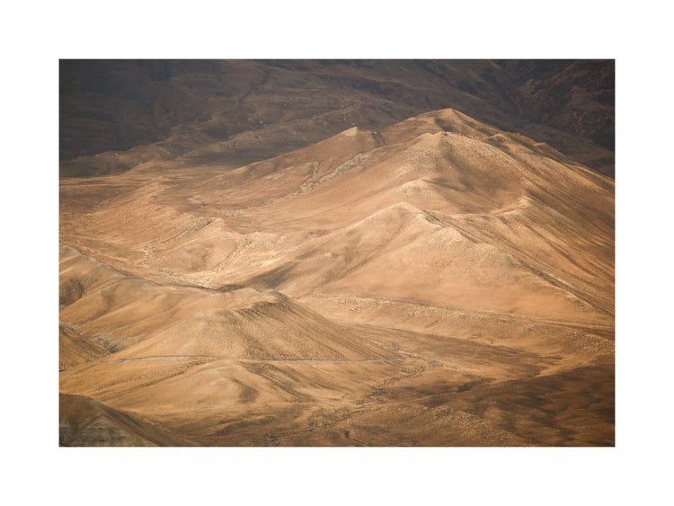 Mountain scenery in looking like the pyramids of Giza.