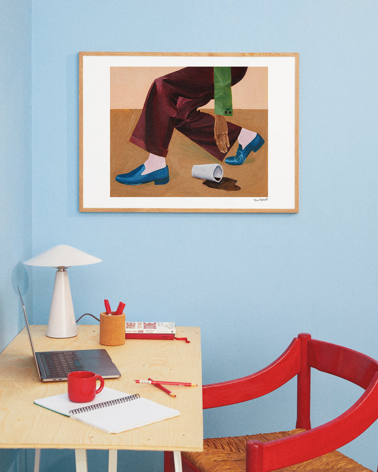 Spilled Coffee Poster