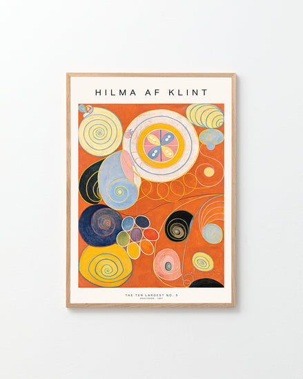 Framed abstract artwork by Hilma af Klint on a white background