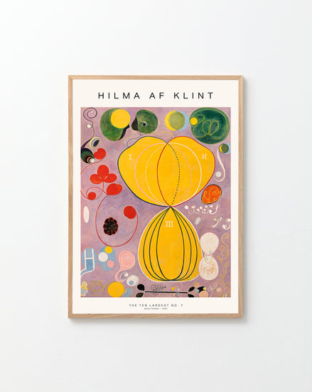 Framed artwork by Hilma af Klint on a white background