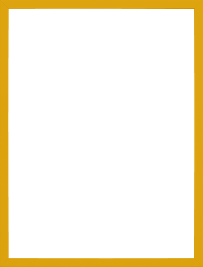The Frame Yellow is a rectangular wooden piece with a solid black center, offering a stylish pop of color reminiscent of a blank or covered picture frame that enhances any posters presentation.