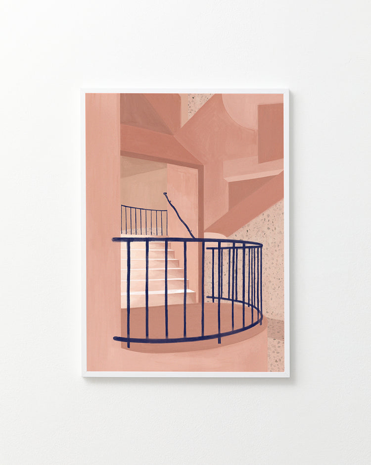 Post Modern Stairs Poster