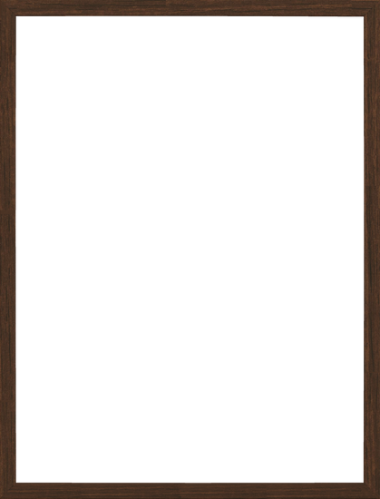 The Frame Dark Oak blackboard features a spotless black surface encased in a luxurious dark wooden frame. Its rich brown finish offers an elegant touch, perfect for a Scandinavian look, complementing the pristine slate ready for your creativity.