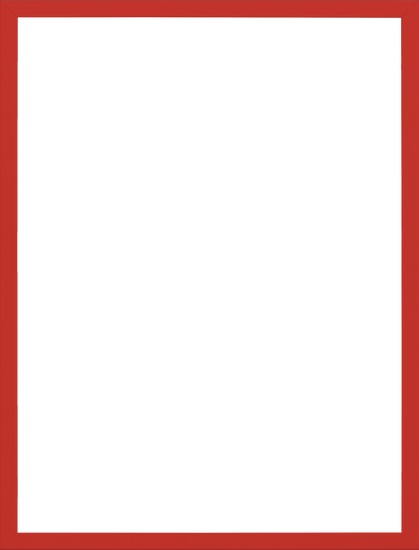 The Frame Red is a stylish, vibrant red wooden picture frame with clean lines and a smooth finish. It stands vertically against a plain background, making it ideal for displaying your favorite poster or art piece.
