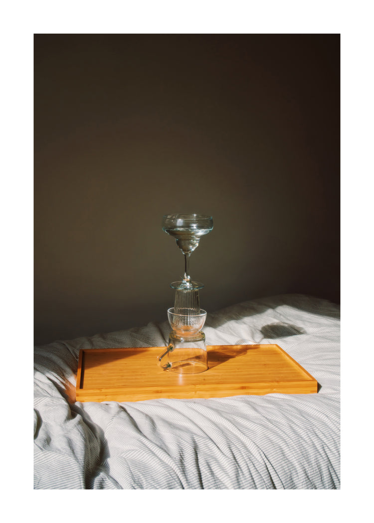 Glass Totem on the Bed Poster