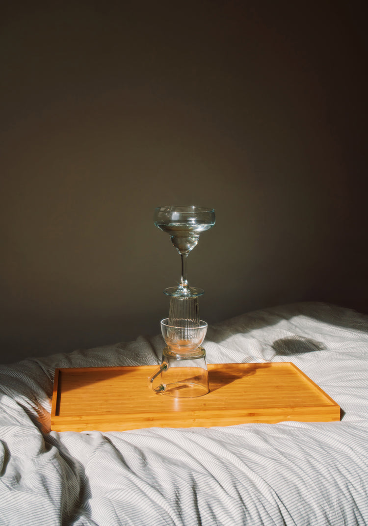 Glass Totem on the Bed Poster