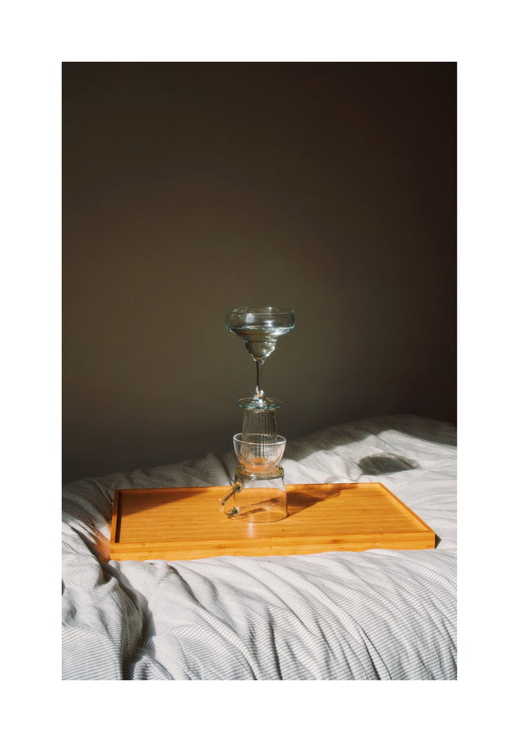 Glass Totem on the Bed Poster