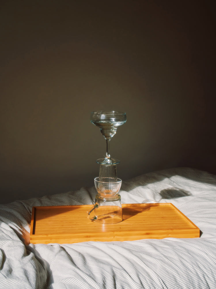 Glass Totem on the Bed Poster