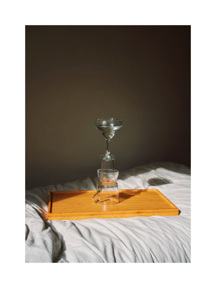 Glass Totem on the Bed Poster