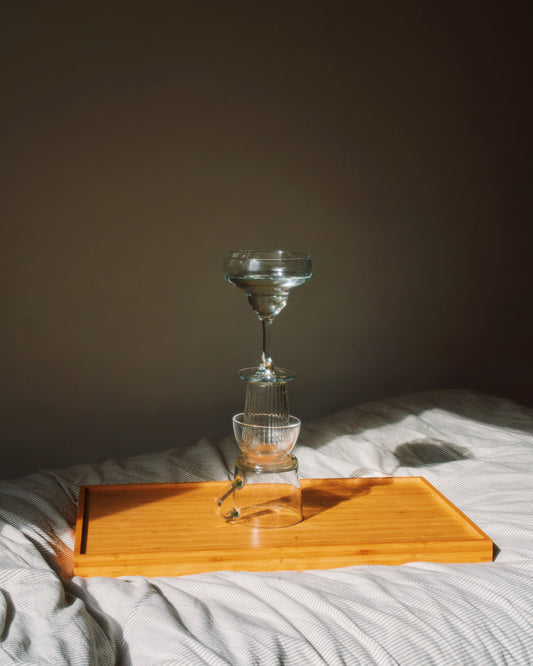 Glass Totem on the Bed Poster