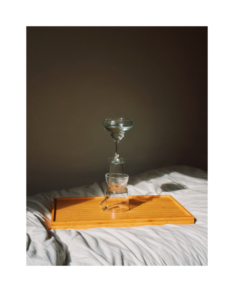 Glass Totem on the Bed Poster