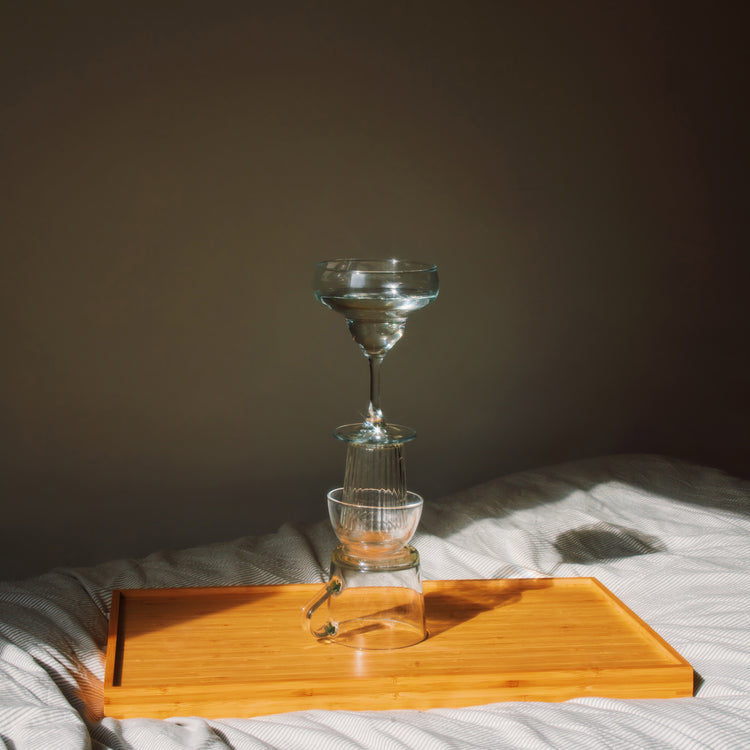 Glass Totem on the Bed Poster