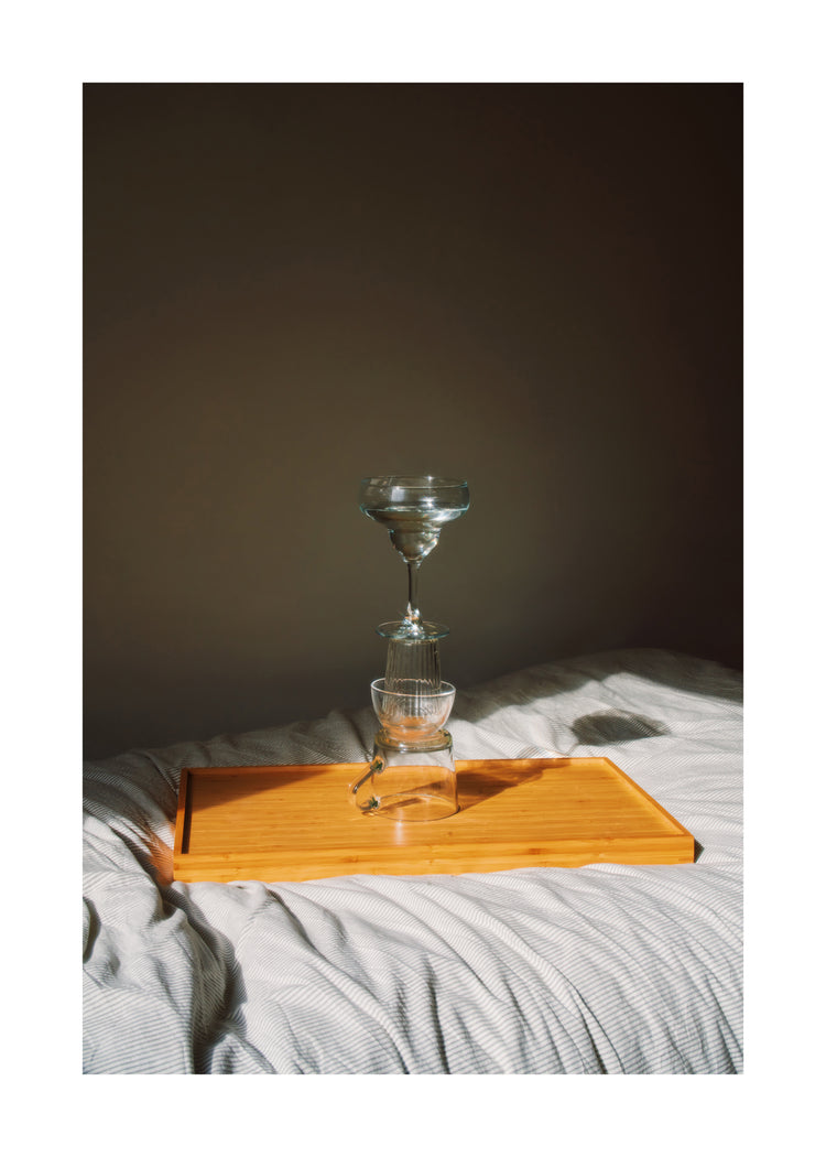Glass Totem on the Bed Poster